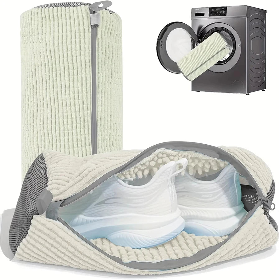 Durable Shoe Washing Machine Bag or brush for All Shoe Types,Ideal for Sneakers and Casual Shoes,Laundry Wash Bag
