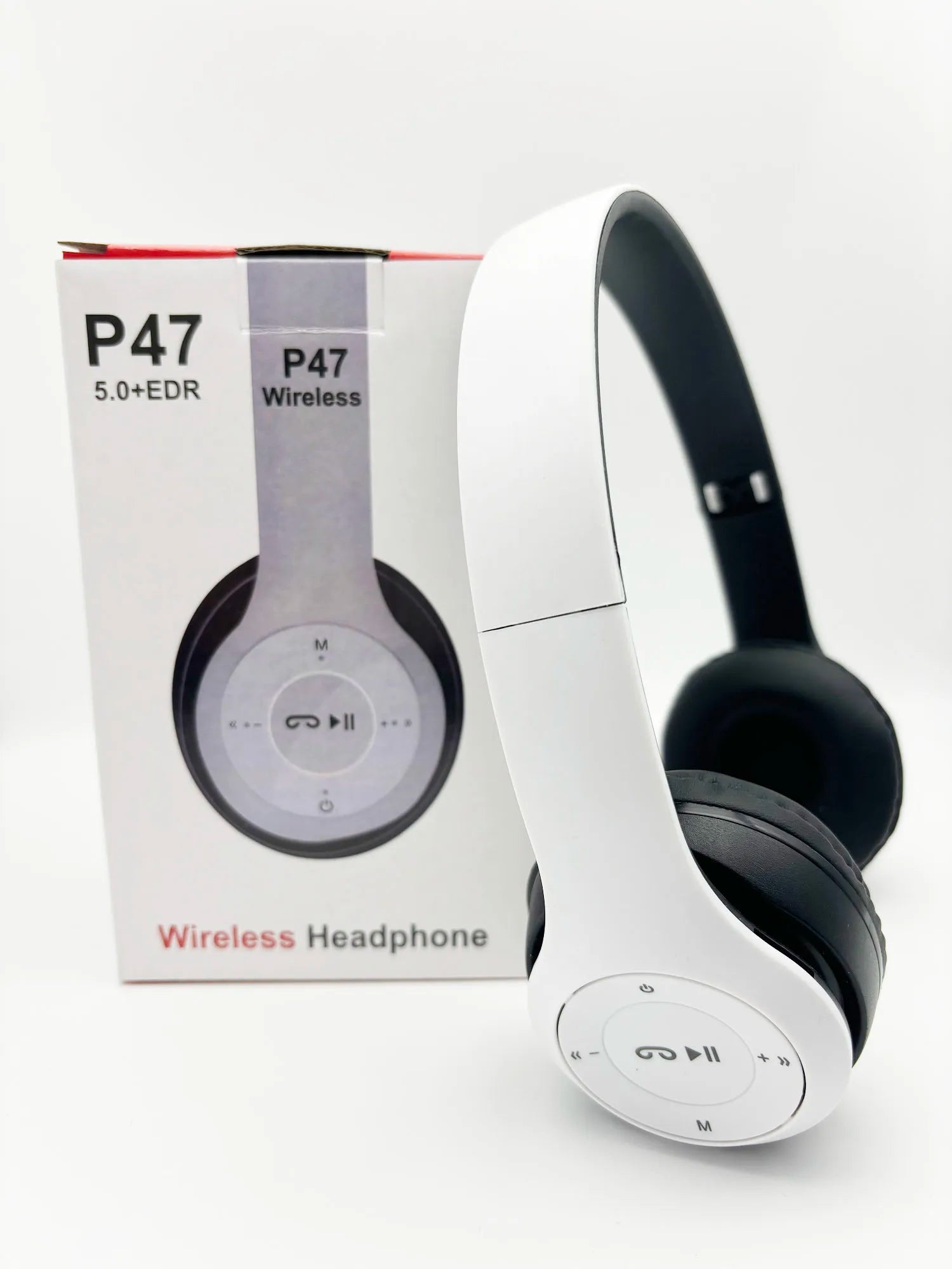 P47 Wireless Headphones Bluetooth 5.0 Earphones Foldable HIFI Stereo Bass for Music Gaming Kid Girl Earphone for Smartphone
