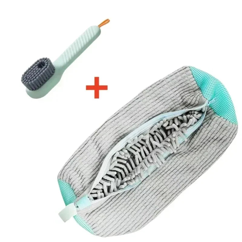 Durable Shoe Washing Machine Bag or brush for All Shoe Types,Ideal for Sneakers and Casual Shoes,Laundry Wash Bag