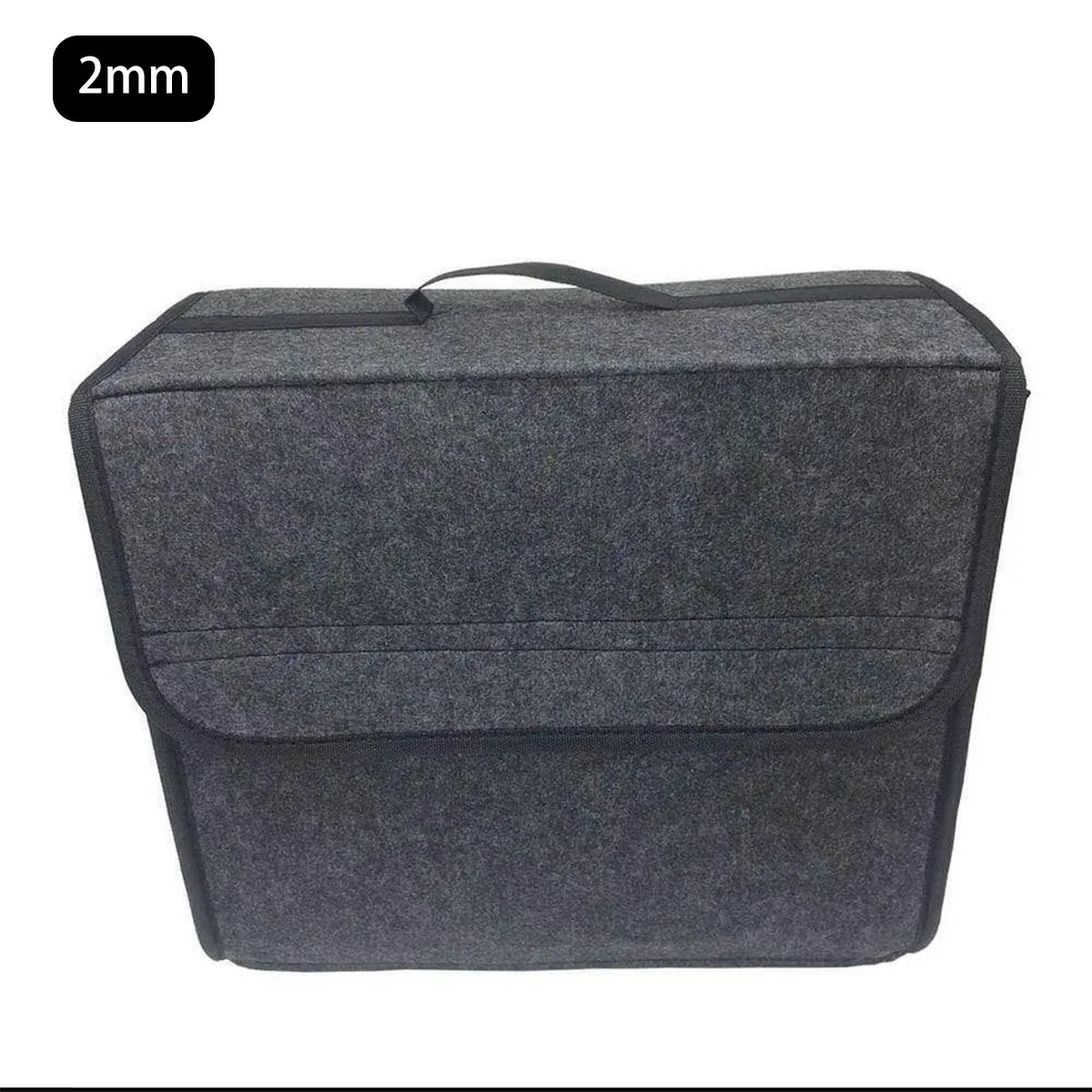 1PC Dark gray car felt storage box car storage bag enlarged and thickened soft felt storage box household storage box