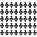 8mm Plastic Rivets Fasteners Screw Car Bumper Fender Black Rivet Car Fastener Clips for Toyota Focus Kia Nissan Yamaha