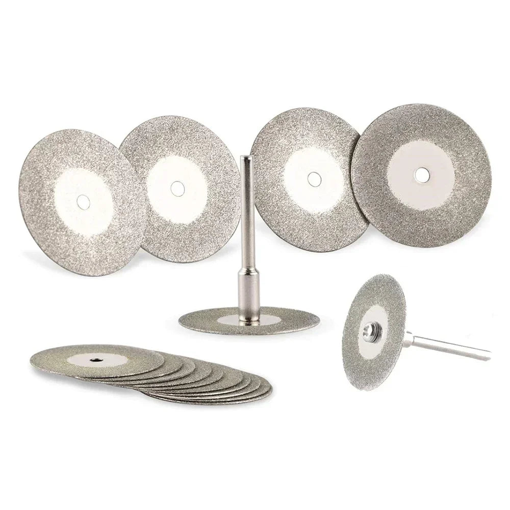 22mm Diamond Cutting Disc 3mm Grinding Wheel Mandrel for Metal Cutting Rotary Tool Electric Grinder Parts